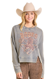 RODEO GRAPHIC PRINT PULLOVER