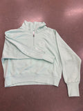 Mint Quarter Zip Sweatshirt - Tack House Logo