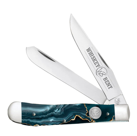 Whiskey Bent Trapper Pocket Knife - Gold Rush - KWB11-23
