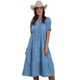 Stetson WOMEN'S 3 TIERED DENIM DRESS