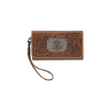 ARIAT EVELYN SCROLL TAN WALLET - LADIES PURSES - A770021208