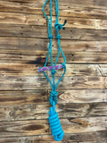 Beaded Rope Halter - Turq BRHT