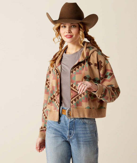 Ariat Sunset Spark Crop Hoodie
