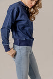 KIMES GINA PULLOVER INDIGO BLUE