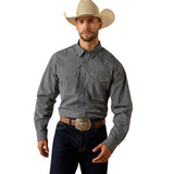 Ariat Men's Pro Series Tobin Classic Fit Snap Shirt - BLACK PLAID 10071726