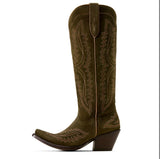 Ariat WOMEN'S CASANOVA X TOE WESTERN BOOT - SOFT OLIVE SUEDE 10074323