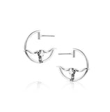 EARRINGS - SILHOUETTE LONGHORN - ER6531