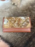 Cowhide Flap Wallet