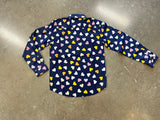 Girl's - Harper - 1/2 Button Shirt - Heart Pattern