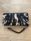 Double Zip Cowhide Wallet