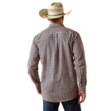 Ariat Men's Pro Series Jeremy Fitted Shirt - EMBERGLOW PLAID 10071576