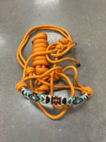 Beaded Rope Halter - Orange BRHO