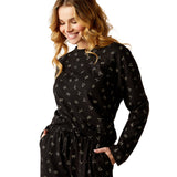 Ariat Dreams Pyjama Set - CATTLE BRAND PRINT