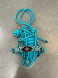 Beaded Rope Halter - Turq BRHT002