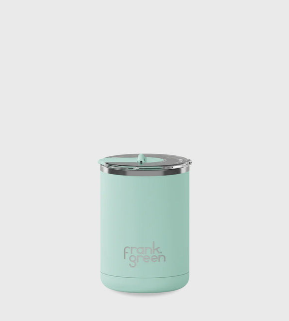 Limited Edition Ceramic Coffee Cup with Hinged Lid - Peppermint