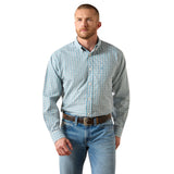 Ariat Men's Wrinkle Free Antonio Classic Fit Shirt - ANGEL BLUE PLAID 10071028
