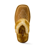 Ariat Women's Jackie Square Toe Exotic Slipper - Chestnut Embroidery (AR2830-228)