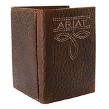 Ariat Men's Trifold Style Wallet Bug Stitch - Brown - A3563402