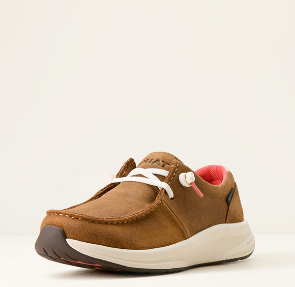 Ariat Ladies Buckeye Waterproof Shoe - WEATHERED HONEY