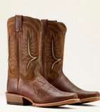 Ariat Stadtler Narrow Cutter Toe Cowboy Boot - ADOBE CLAY|FOOTHILL BROWN ROUGHOUT