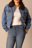Kimes LEELA DENIM JACKET - Light Wash Indigo