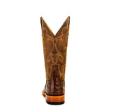 HP Chocolate Nile Croc Print Western Boot