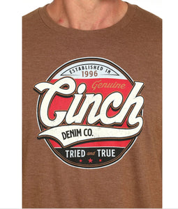 CINCH MEN’S T-SHIRT ‘GRAPHIC LOGO’ BROWN MTT1690685 BRN