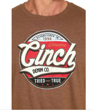 CINCH MEN’S T-SHIRT ‘GRAPHIC LOGO’ BROWN MTT1690685 BRN