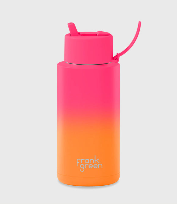 Gradient Ceramic Reusable Bottle - Summer Sunset 34oz