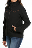CINCH NEW WESTERN BLACK BONDED - LADIES JACKET - MAJ9849001