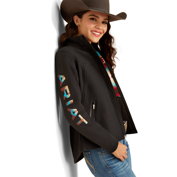 New Team Softshell Jacket - BLACK/SERRANO