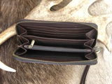Cowhide Wallet - Single Zip - CWSZ003