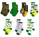 John Deere 7 Pack Crew Socks - Kids
