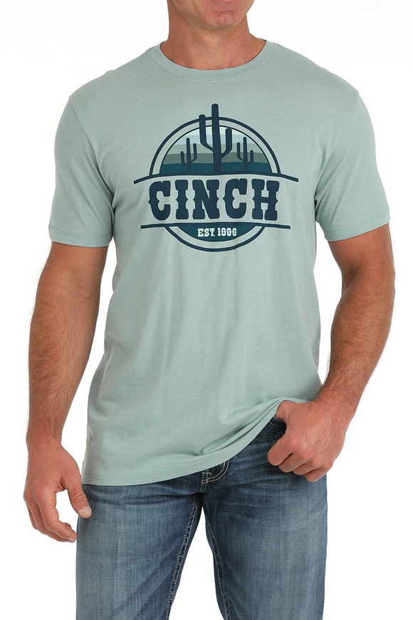 Cinch MEN'S CACTUS TEE - GREEN
