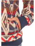 AZTEC JACQUARD BOMBER PULLOVER