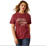 Ariat Women's
Denim & Supply T-Shirt - Cabernet (10062804)