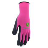 JOHN DEERE NITRILE TEXTURED FOAM GRIP-PINK (WOMEN'S)