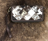 Cowhide Wallet - Double Zip-CWDZ001