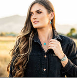 Expression of the West Turquoise Earrings