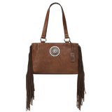 Ariat Ladies Brown Betsy Fringe & Concho Satchel Bag A770020702