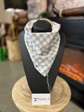 Women's - Carlee Scarf - Double Sided - Fawn Check / Grey Check