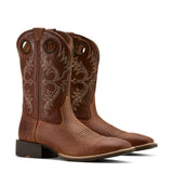 Men's Sport Rodeo Cowboy Boot - AGED TAN ELEPHANT PRINT/LUNA TAN