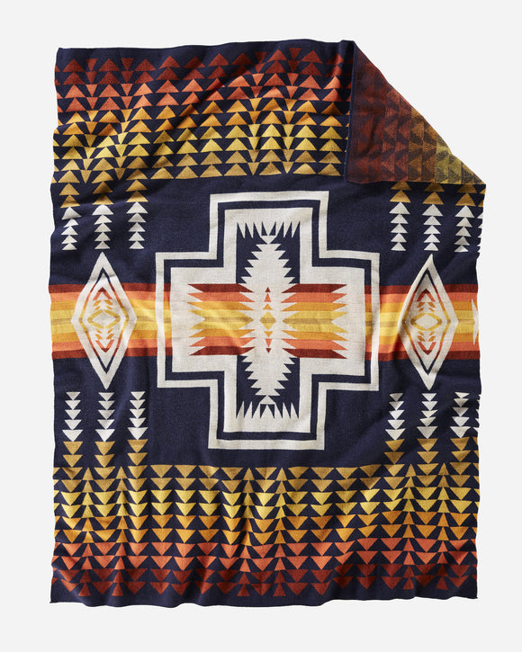 Pendleton KNIT JACQUARD THROW HARDING NAVY