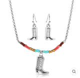 Colorstruck Cowboy Boot Beaded Jewellery Set - JS5885