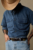 Akubra COWBOY'S LUCK Belt - Chocolate Brass
