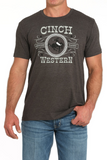 MEN'S CINCH WESTERN TEE - CHARCOAL