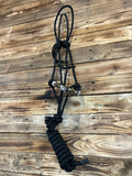 Beaded Rope Halter - Black BRHB001