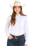 TEK WESTERN WHITE LONG SLEEVE SHIRT
