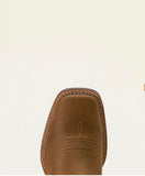 Ariat Kids Westwood Wide Square Toe Western Boot - DISTRESSED BROWN
