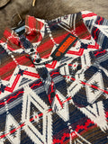 AZTEC JACQUARD BOMBER PULLOVER